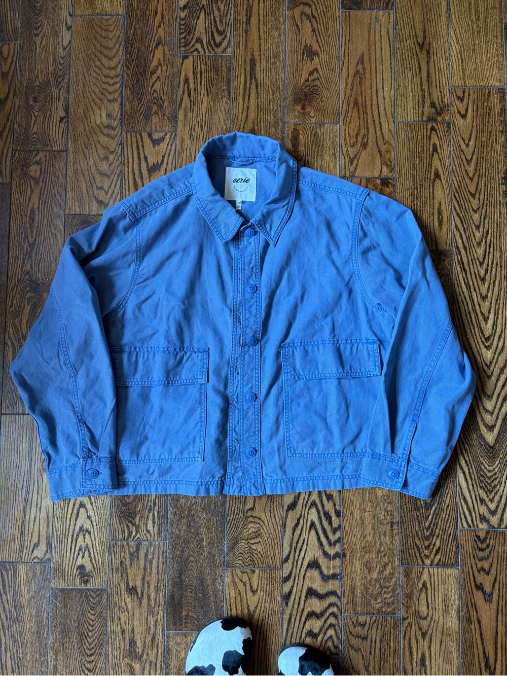 aerie Men's Light Blue Shirt Jacket